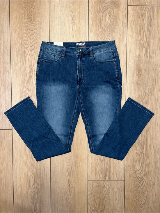 Santana Jeans Denim - Santana Women’s Straight Leg Jeans in Medium Blue Wash